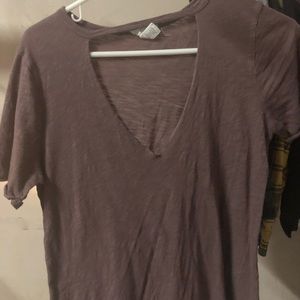 Purple cut out tee